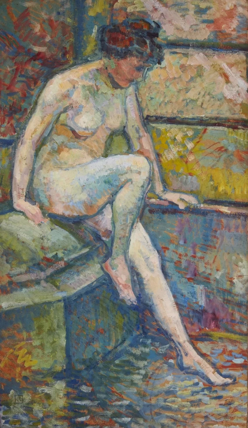 Bagnante seduta, 1905